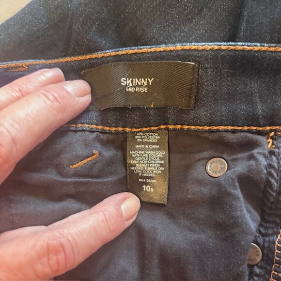 Express Skinny Midrise Jeans - Size 10R - Picture 8 of 8